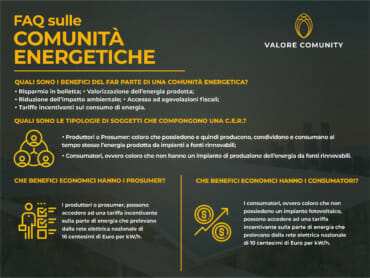 Quali sono i benefici del farne parte? Quali soggetto compongono le comunità energetiche? Quali sono i vantaggi per i prosumer e per i consumer di energia?