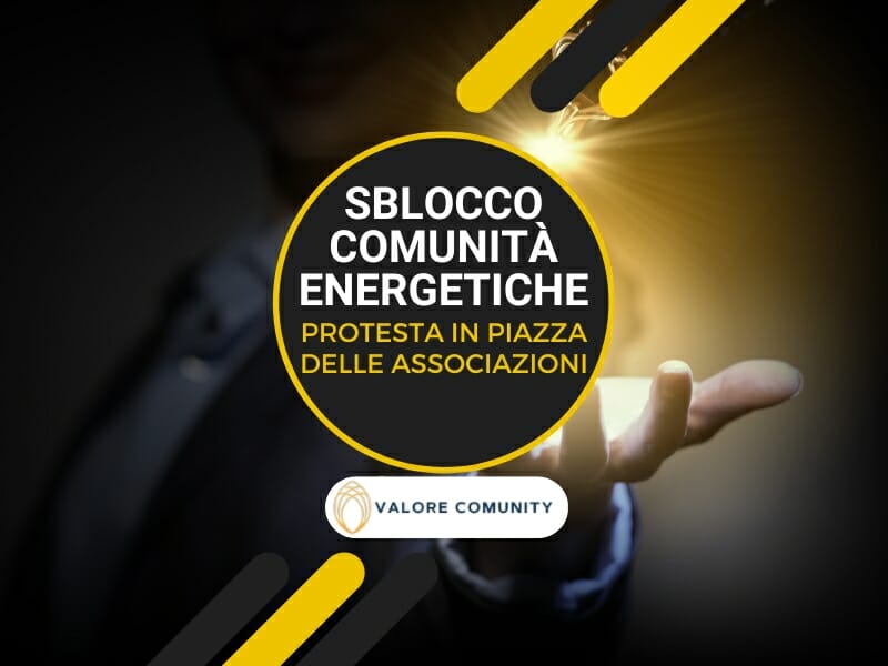 Sblocco delle comunità energetiche: le associazioni in piazza!